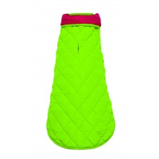 DIAMOND QUILTED COAT Pink/Lime